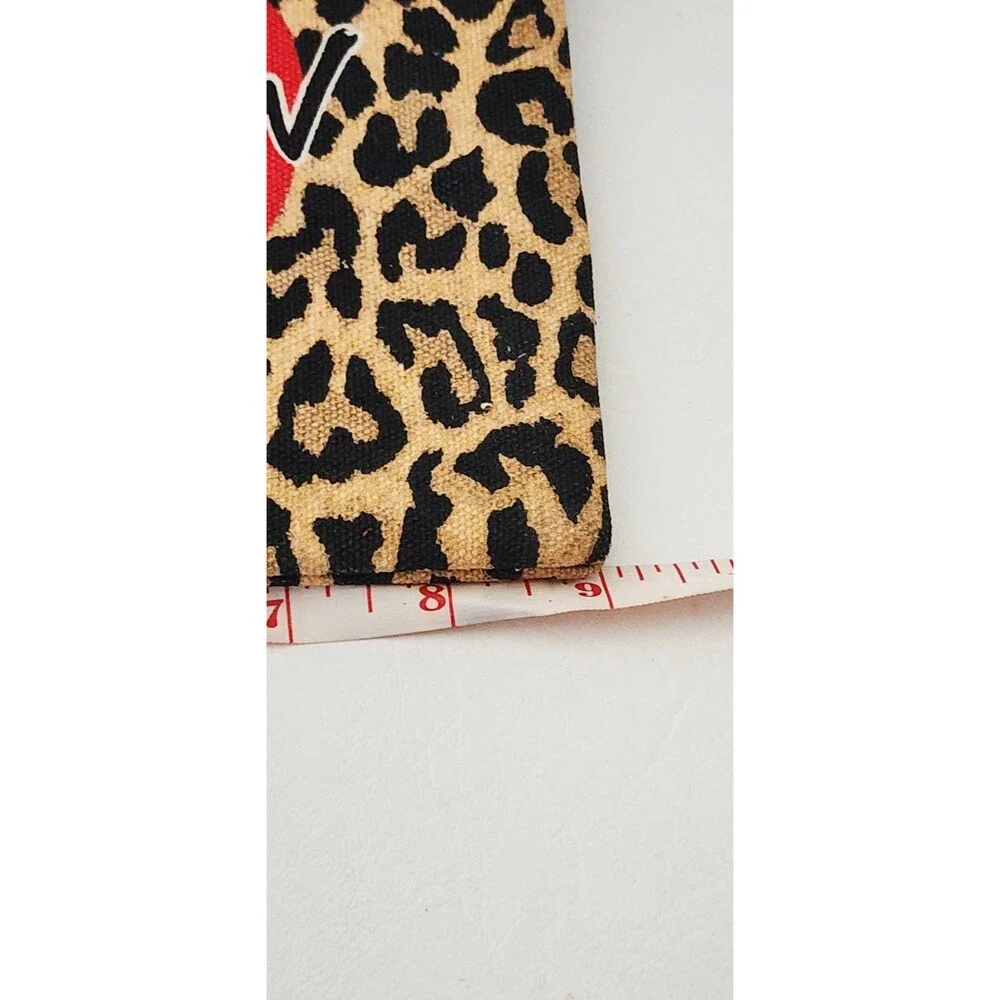 Brighton Red Leopard Print Cosmetic Bag Heart 2020 Love Top Zip Pouch